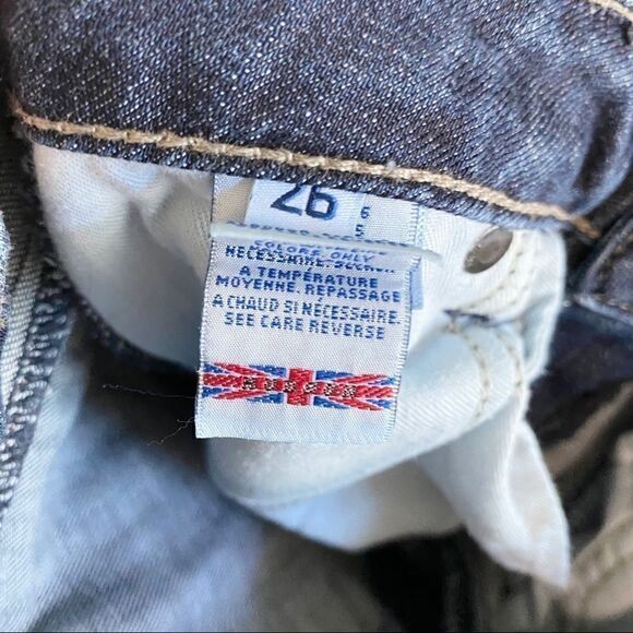 HUDSON Medium Wash Carly Low Rise Straight Leg Denim Blue Jeans 26 - Picture 7 of 8